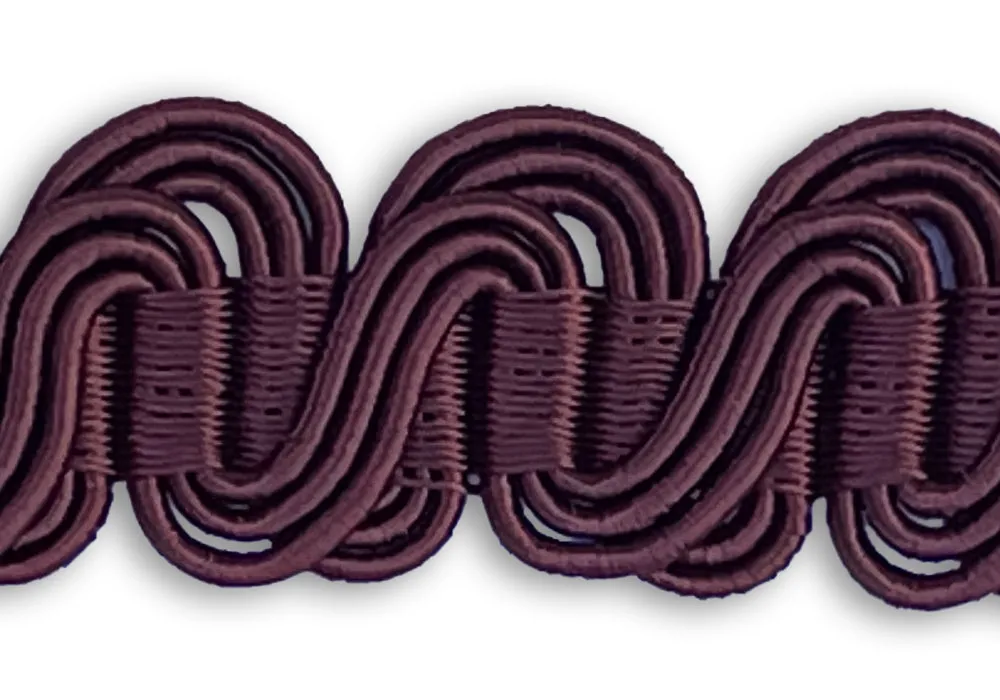 5/8" Rustic Currant Gimp Edging Trim (Made in USA)