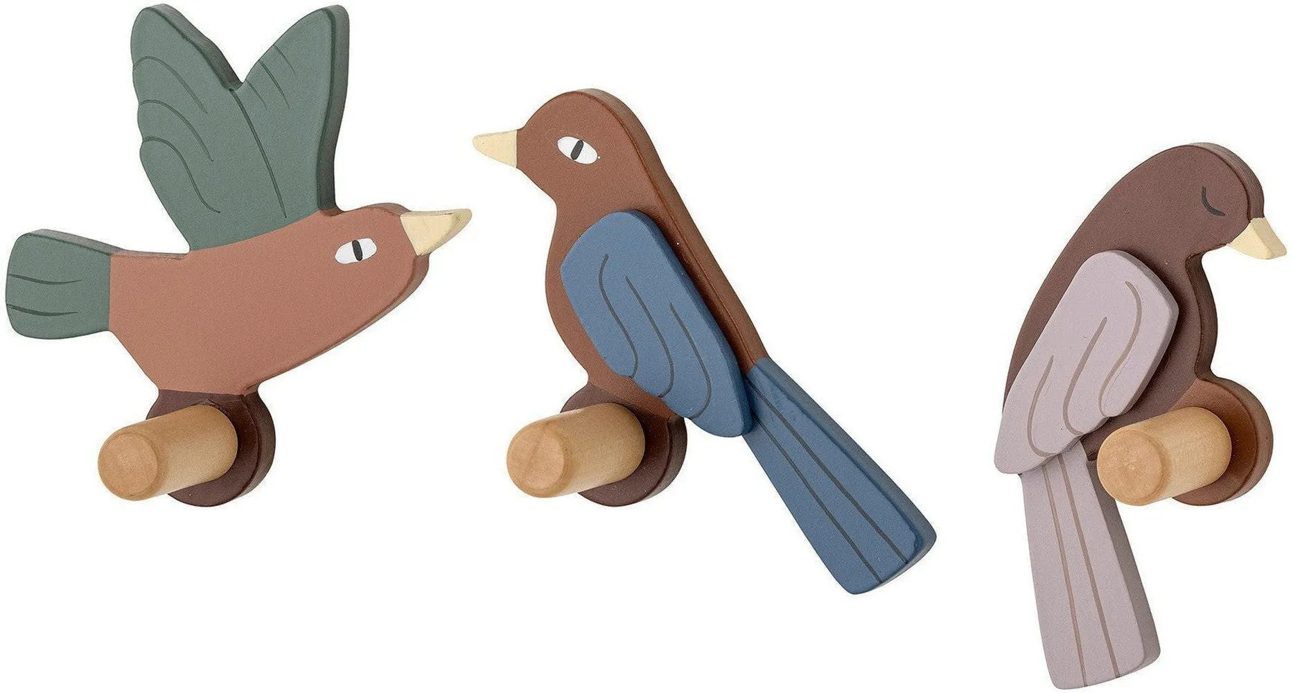Bloomingville MINI Lewi Hook, Brown, FSC®100%, MDF
