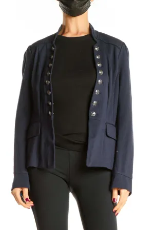 Blue Button Up Blazer