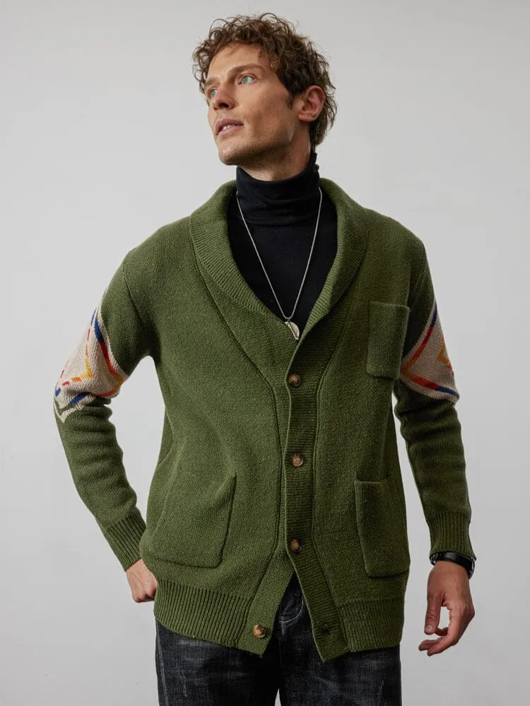 Casual Graphic Sweater Coat