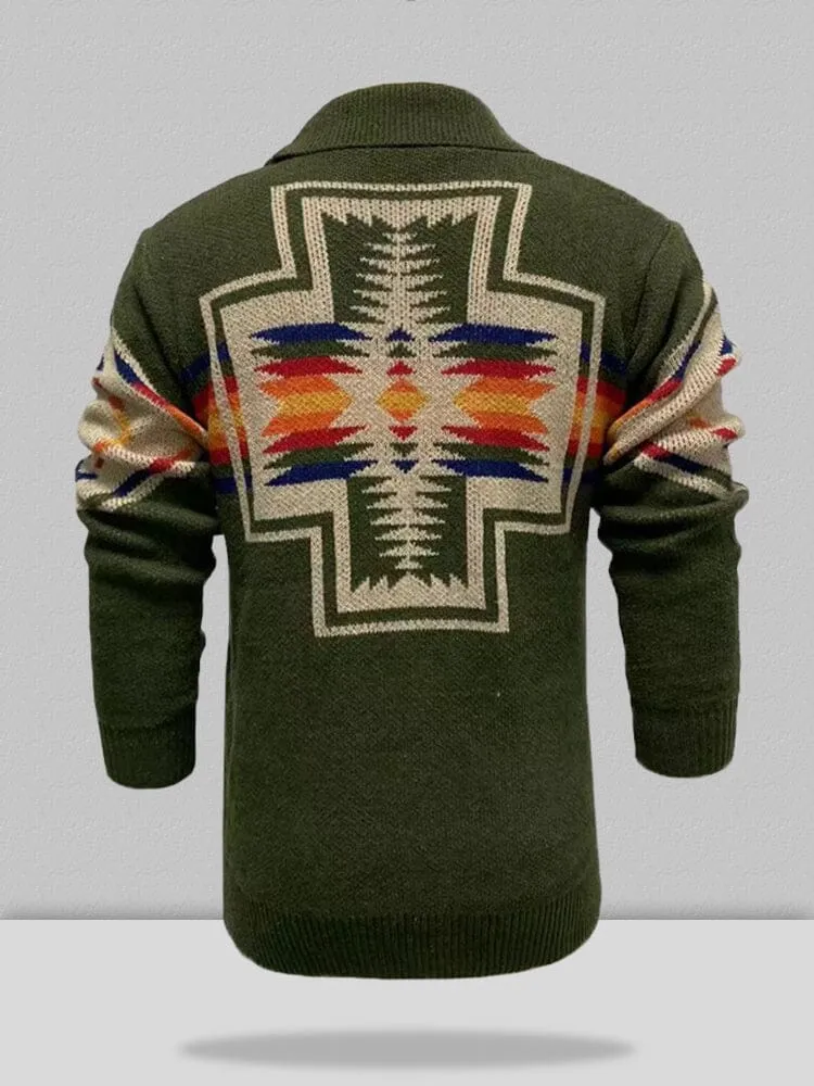 Casual Graphic Sweater Coat