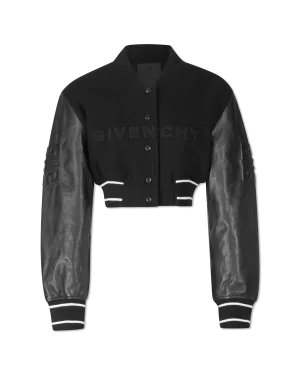 Cropped Bomber Jacket