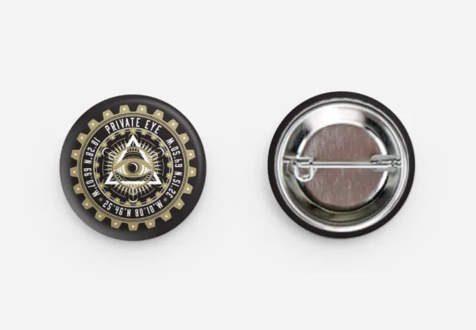 Private Eye Button 1.25"